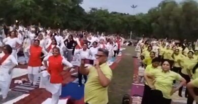 पंचकूला में योग शिविर का सफल आयोजन / 500 लोग हुए शामिल*