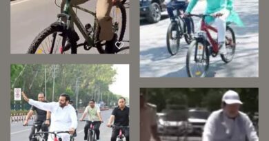 हरियाणा के मंत्रियों का साइकिल से कार्यालय आना मीडिया में छाए रहने का दिखावा अथवा देश प्रेम!*