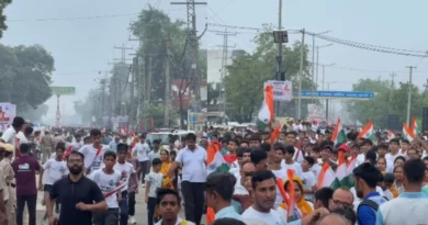 नारनौल की सड़कों पर CM नायब सैनी के साथ तिरंगा लहराकर हजारों कदम एक साथ दौड़े*