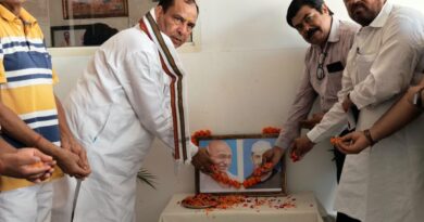 पूर्व भाजपा प्रमुख तथा एचबीपीई के चेयरमैन मोहन बड़ौली ने किया गांधी और शास्त्री को नमन / स्वच्छता तथा पौधारोपण के लिए किया आह्वान